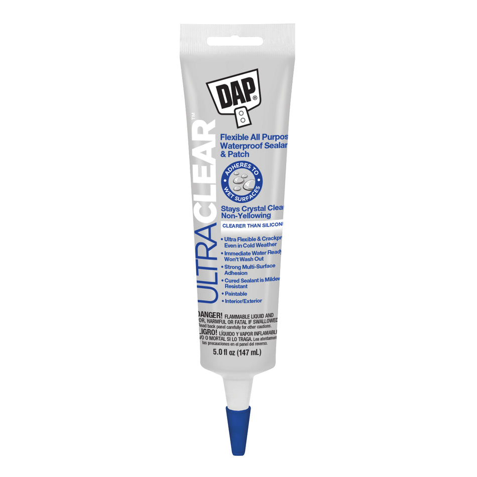 DAP® 18388 Ultra Clear All Flexible Waterproof Sealant, Crystal Clear