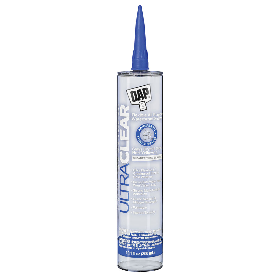 DAP® 18388 Ultra Clear All Flexible Waterproof Sealant, Crystal Clear