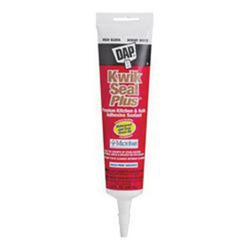 DAP® 18526 Adhesive Sealant, Paste, White, Very Slight Ammonia, 5.5 oz