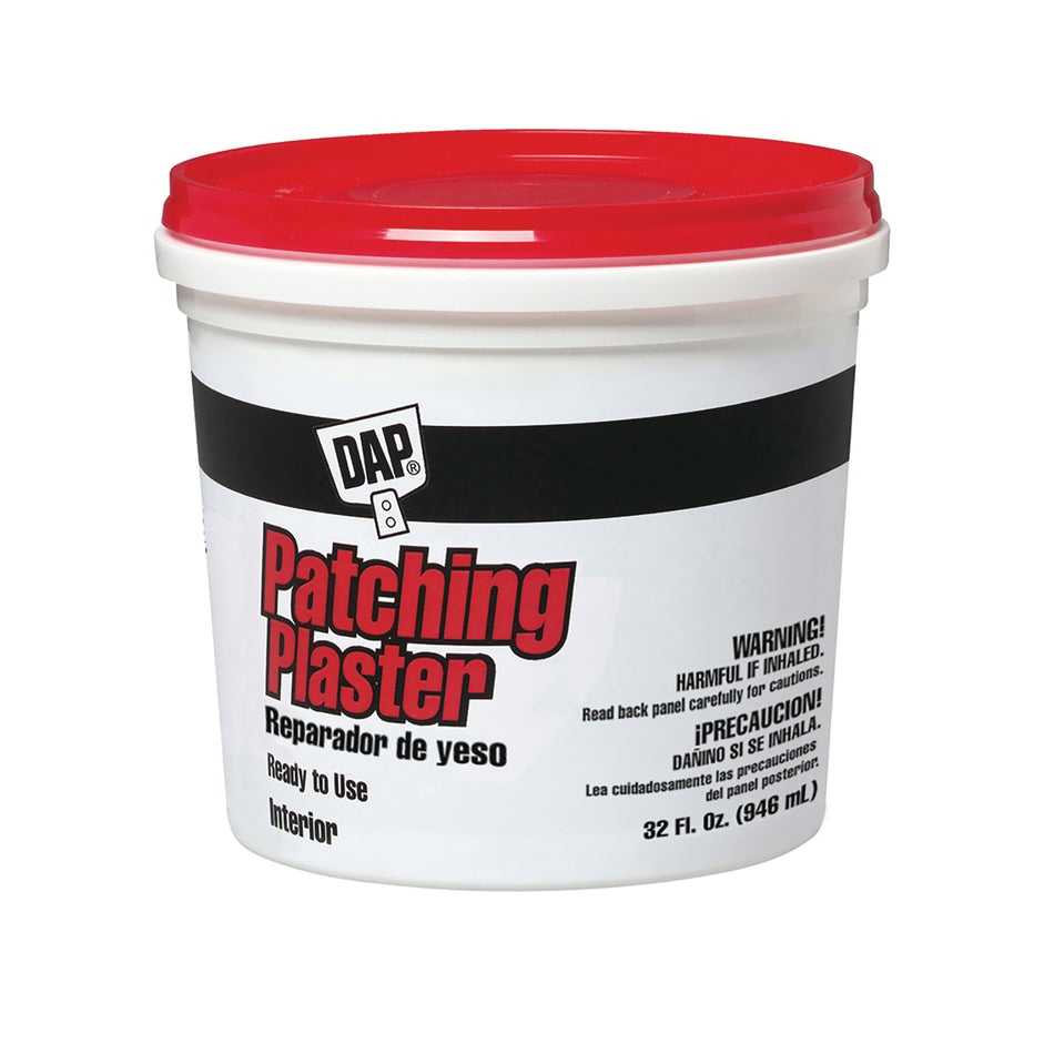 DAP® 52084 Patching Plaster, Paste, White, 32 fl-oz, Bag