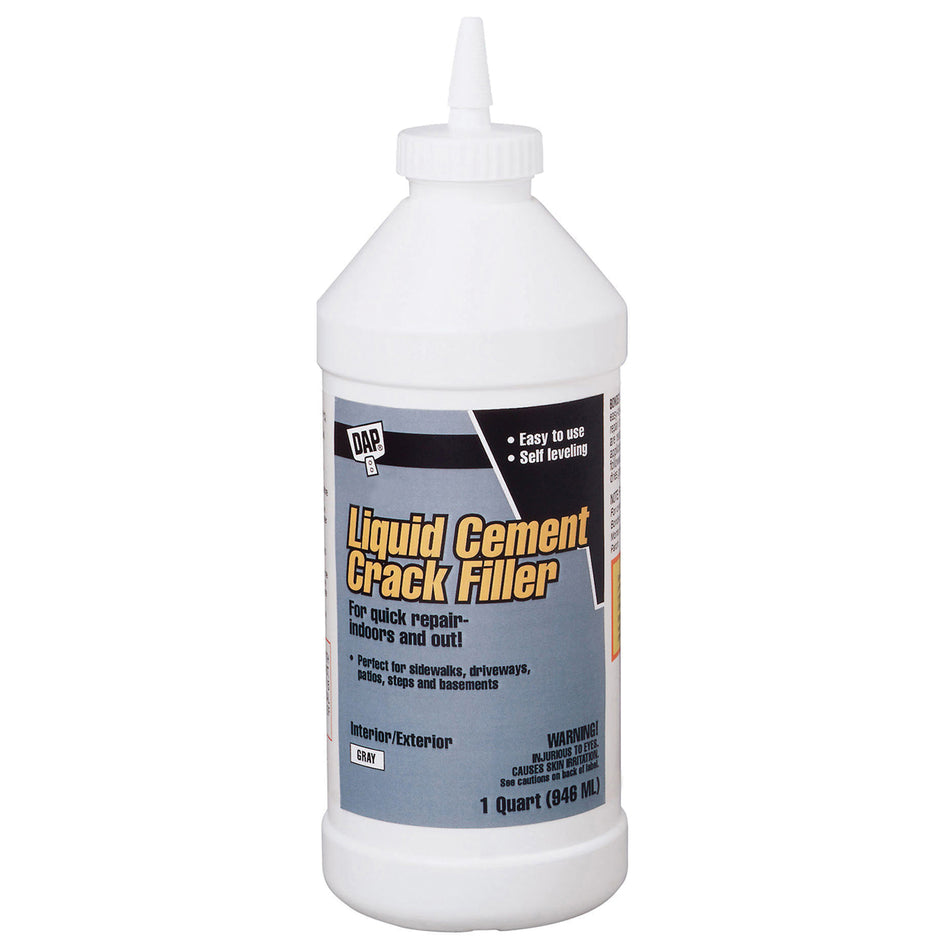 DAP® 7079837584 Cement Crack Filler, Liquid, Gray, 1 qt