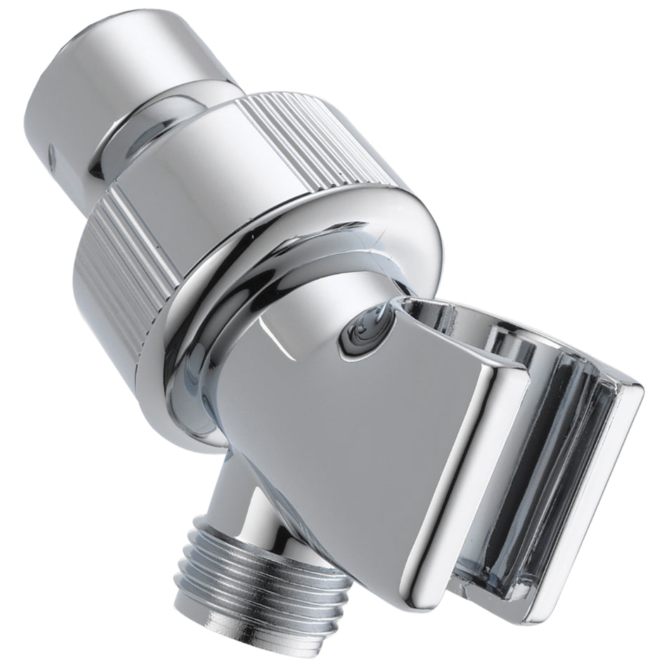 DELTA® U3401-PK Shower Arm Mount, Chrome, Plastic, 1/2 x 1/2 in Connection, Female IPS x Male IPS Connection