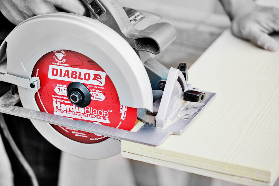 DIABLO® HardieBlade™ D0704DHA Saw Blade, 7-1/4 in Dia, 0.071 in W Cut, TCG Teeth, 4-Teeth, 10 deg Hook