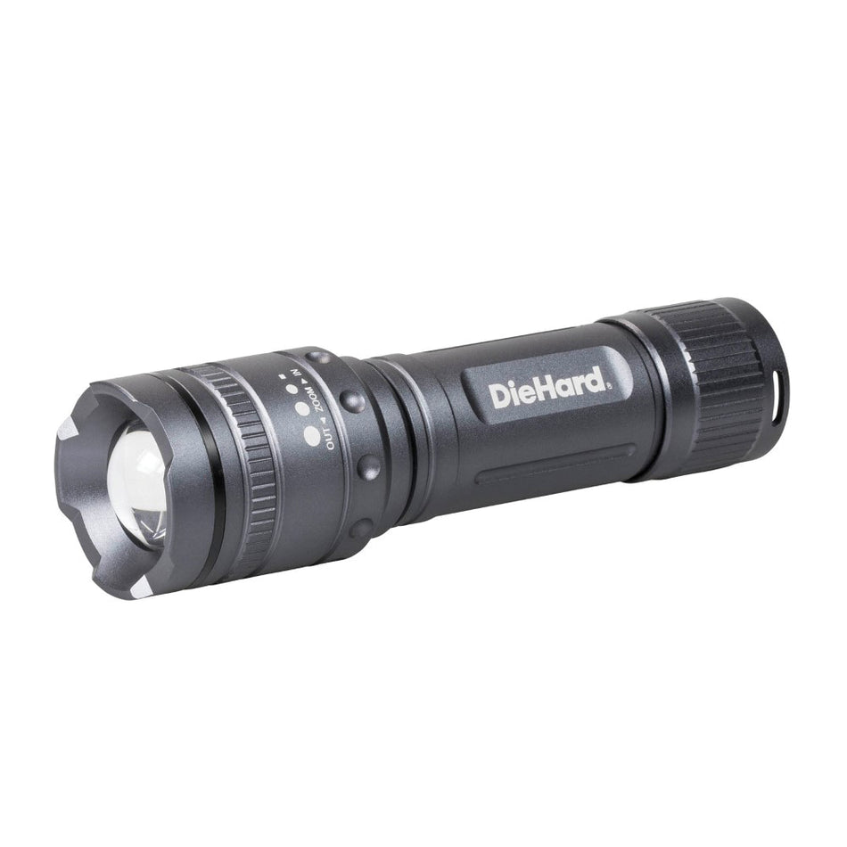 DORCY 41-6121 Flashlight, 600 Lumens, 70 Lumens Lumens, 150 m Beam Distance, Gray Housing