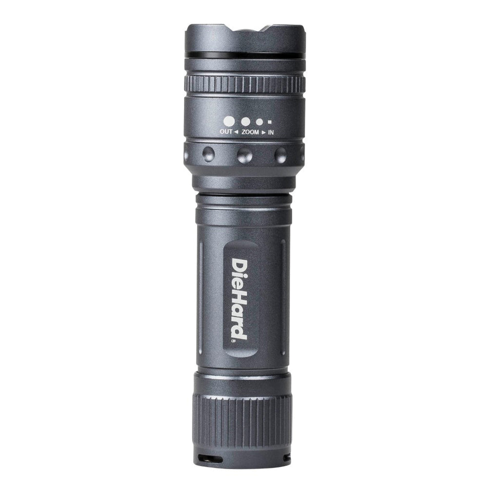 DORCY 41-6121 Flashlight, 600 Lumens, 70 Lumens Lumens, 150 m Beam Distance, Gray Housing