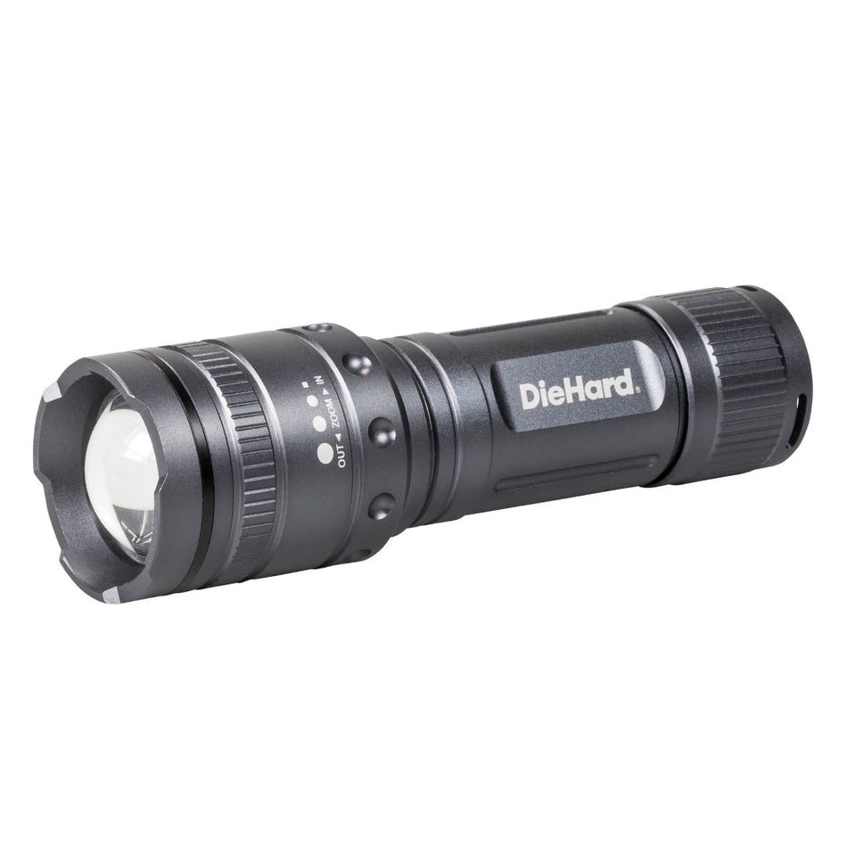 DORCY 41-6122 Flashlight, 1000 Lumens, 150 Lumens Lumens, 130 m Beam Distance, Gray Housing