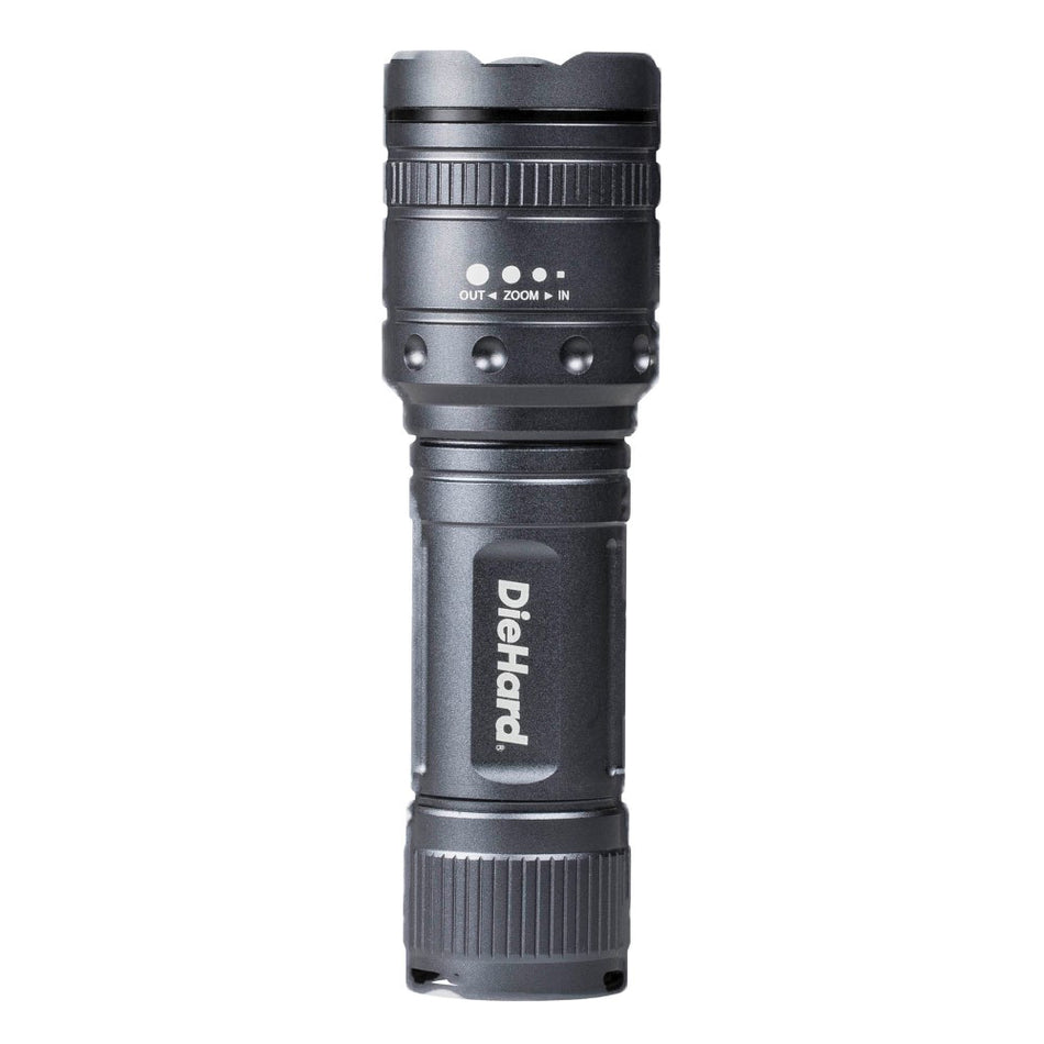 DORCY 41-6122 Flashlight, 1000 Lumens, 150 Lumens Lumens, 130 m Beam Distance, Gray Housing