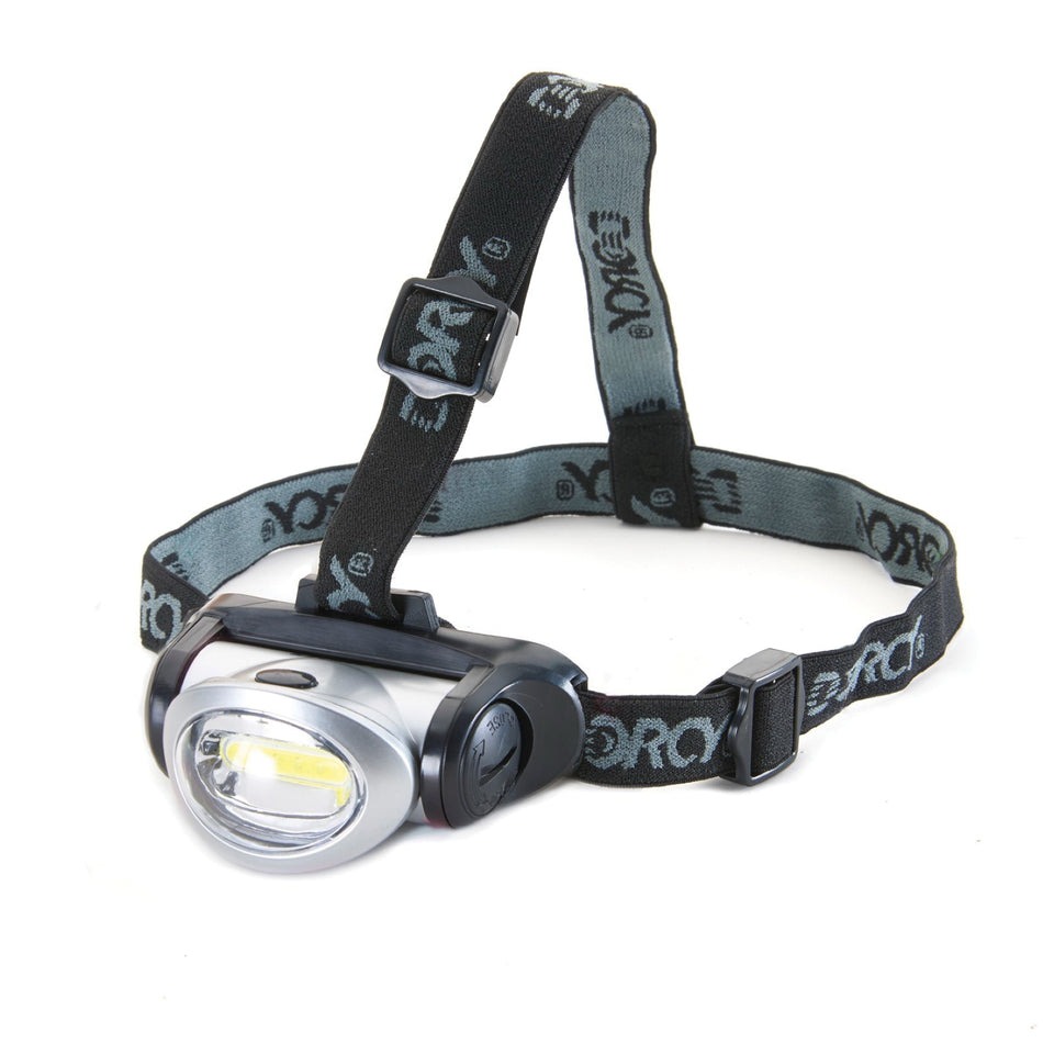 DORCY 41-2095 Headlamp, LED Lamp, 150 Lumens Lumens, 20 m Beam Distance, AAA Battery, 3 -Battery, Silver Body