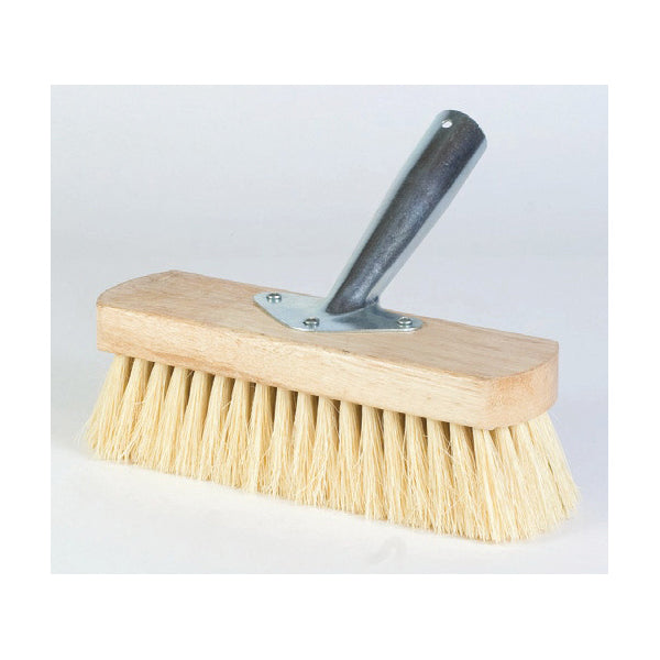 DQB 11706 Window/Siding Washing Brush With Bracket, 8-1/4 in W Brush, White Bristle, Tampico Bristle, 2 in L Trim