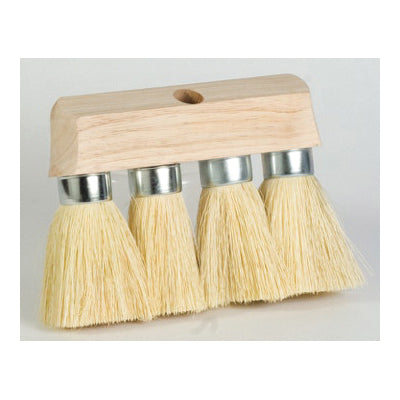 DQB 11941 3-Knot Roof Brush, White Bristle, Tampico Bristle, 3-1/2 in L Trim