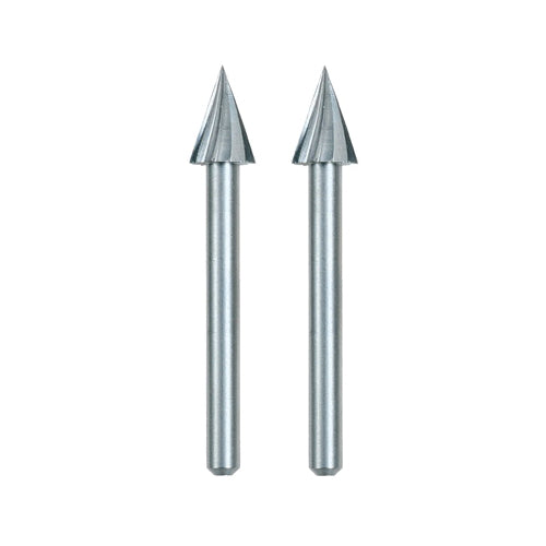 DREMEL® 125 Carving Bit, 3/8 in Dia Bit, 1/8 in Dia Shank, 1-1/2 in OAL, HSS