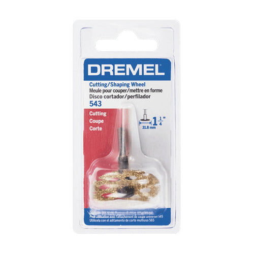 DREMEL® 543 Cutting/Shaping Wheel, 1-1/4 in Dia, Tungsten Carbide Abrasive