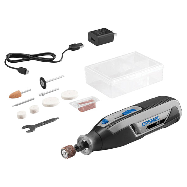 DREMEL® 7760-N/10 Multi-Purpose Rotary Tool, Tool/Kit: Tool, 1.8 in Collet, Lithium-Ion Battery, 2 Ah, 7-1/2 in OAL