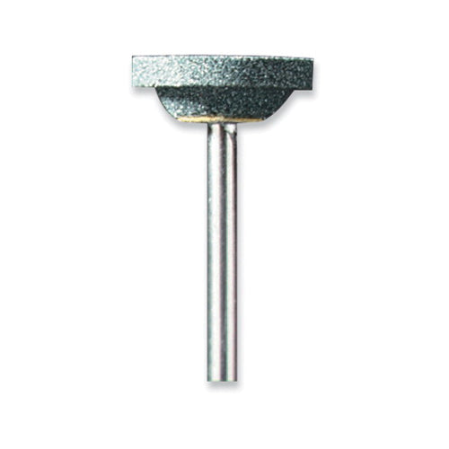 DREMEL® 945 Grinding Stone, Oval Point, 3/16 in Dia, 1/8 in Dia Shank, Silicon Carbide Abrasive