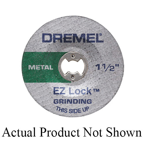 DREMEL® EZ541GR Grinding Wheel, 1-1/2 in Dia, 0.138 in Thick, 1/8 in Arbor, Aluminum Oxide Abrasive