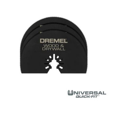 DREMEL® UNIVERSAL QUICK-FIT™ MM450B Oscillating Multi-Tool Blade, Half Moon Blade, 3.54 in L Blade, 3.54 in W Blade