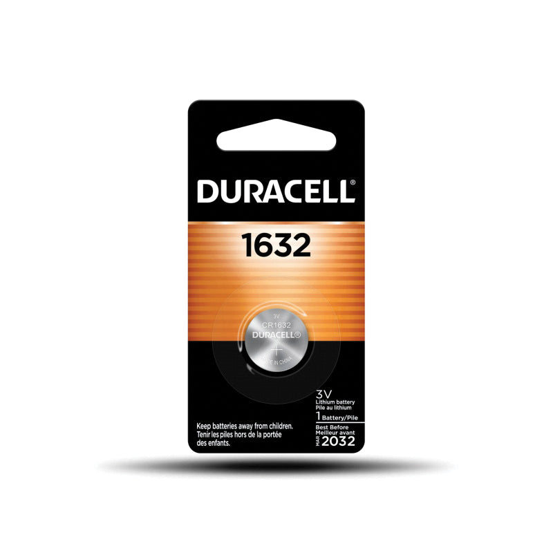 DURACELL® DL1632BPK Coin Battery, Lithium, 1632, 137 mAh, 3 V Nominal