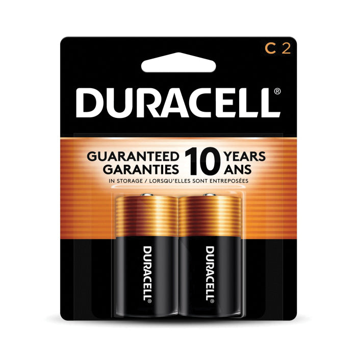 DURACELL® MN1400B2Z Coppertop Battery, Alkaline, C, 1.5 V Nominal