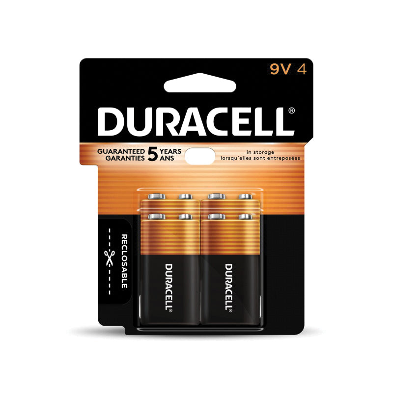 DURACELL® MN16B4DW Battery, Alkaline, 9 V Nominal