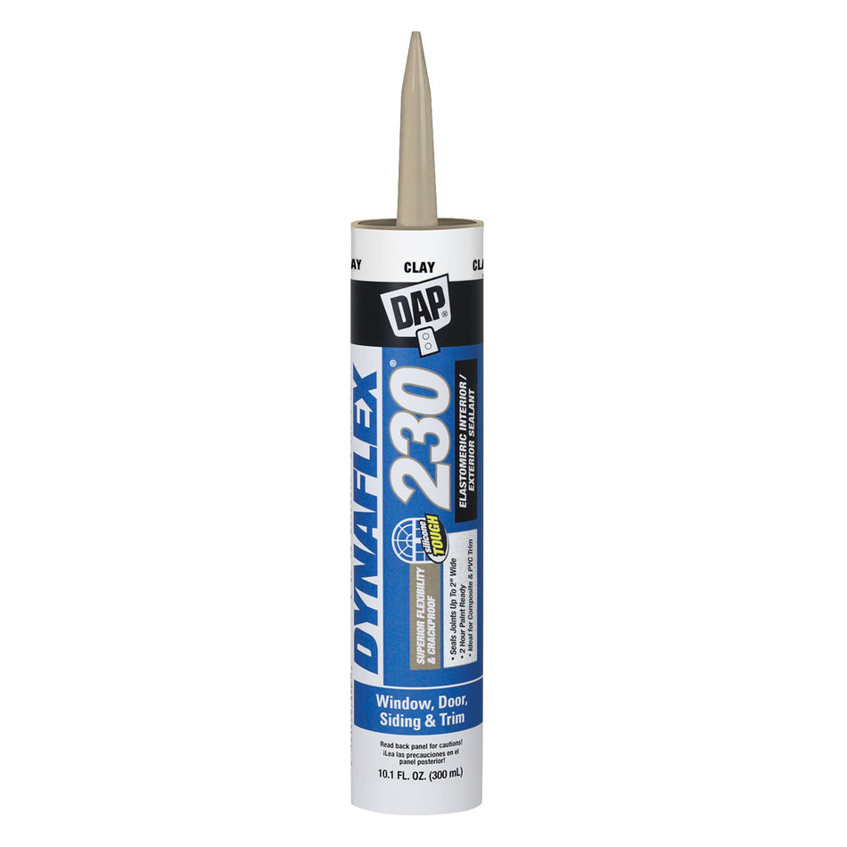 DYNAFLEX 230® 7079818416 Premium Elastomeric Sealant, Paste, Clay, Very Mild, Acrylic Polymer Base, 10.1 fl-oz