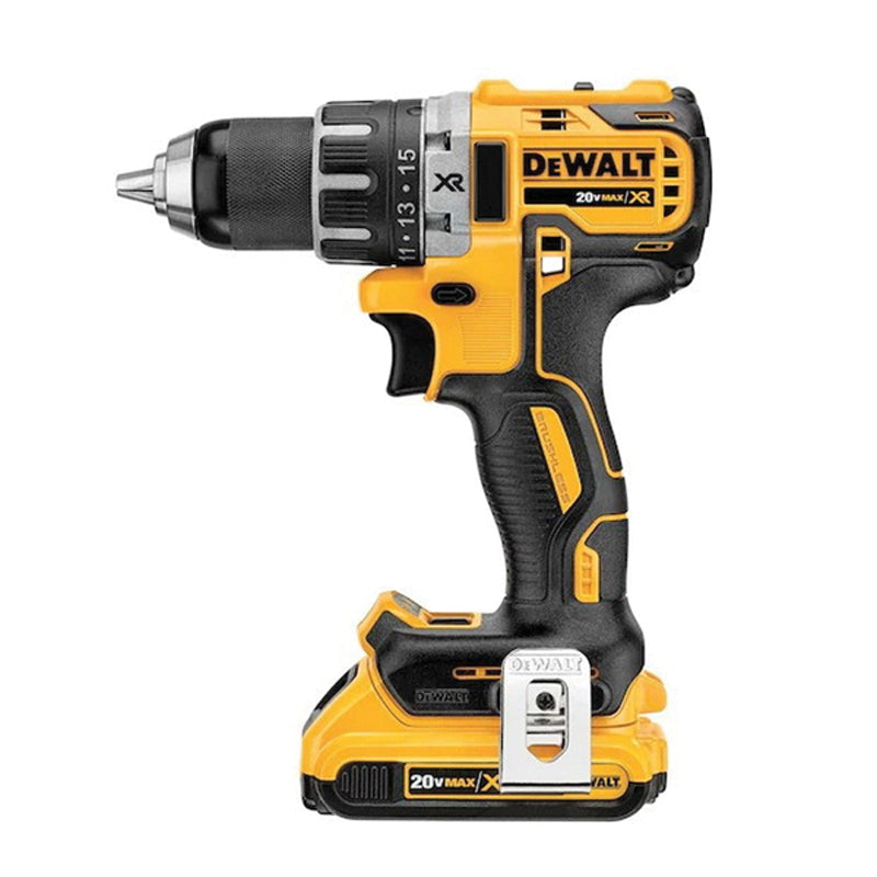 DeWALT® XR® DCD791D2 Brushless Compact Drill Driver Kit, Tool/Kit: Kit, 1/2 in Chuck, Ratcheting Chuck, 20 V