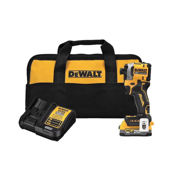 DeWALT® ATOMIC™ DCF850E1 Cordless Impact Driver Kit, Tool/Kit: Kit, 1825 in-lb, 0 to 3800 ipm, 20 V, 3250 rpm Speed