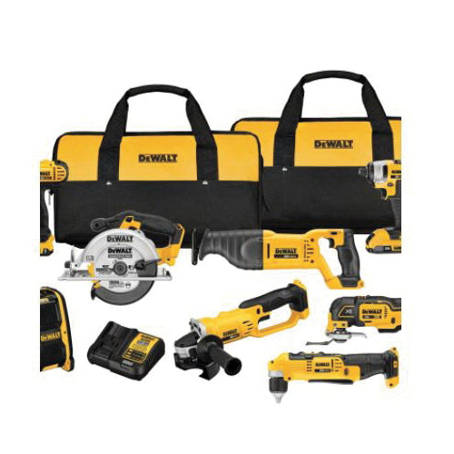 DeWALT® GUARANTEED TOUGH® DCK940D2 Cordless Combination Kit, 20 V, 9-Tool, 2-Battery