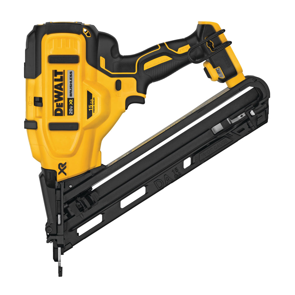 DeWALT® MAX XR® DCN650B Angled Finish Nailer, Tool/Kit: Tool, 110 Nail, 1-1/4 to 2-1/2 in L Nail, In-Line Magazine