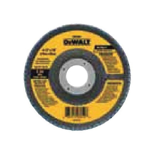 DeWALT® DWA8206 Flap Disc, Type 29 Disc, 4-1/2 in Dia, 7/8 in Center Hole, 40 Grit, Coarse Grit, Zirconia Abrasive