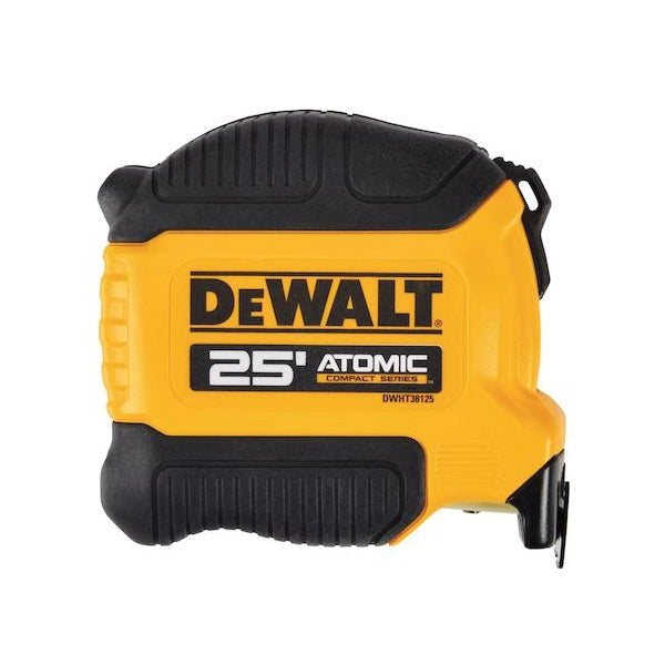 DeWALT® Atomic Compact Series DWHT38125S Tape Measure, 25 ft L Blade