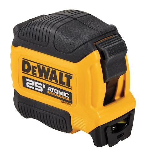 DeWALT® Atomic Compact Series DWHT38125S Tape Measure, 25 ft L Blade