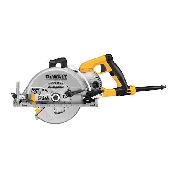 DeWALT® DWS535 Worm Drive Circular Saw With Electric Brake, Tool/Kit: Tool, 7-1/4 in Dia Blade, 4800 rpm Speed