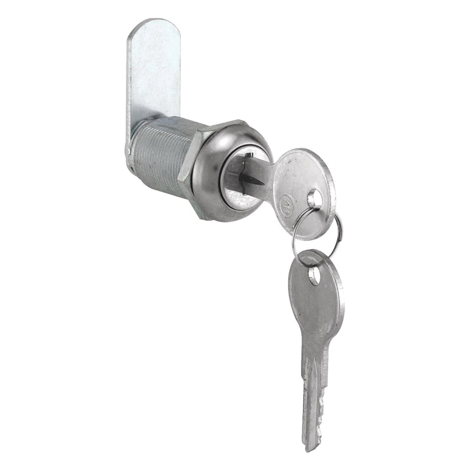 Defender Security® CCEP 9945KA Cabinet Lock, Y13 Yale Keyway, Stainless Steel, Chrome-Plated