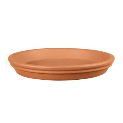 Deroma M8190PZ Water Repellent Cooked Saucer, 11 cm Dia, Terracotta