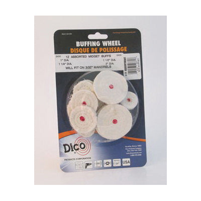 Dico® 527-71 Assorted Mini Buffing Kit, Cloth