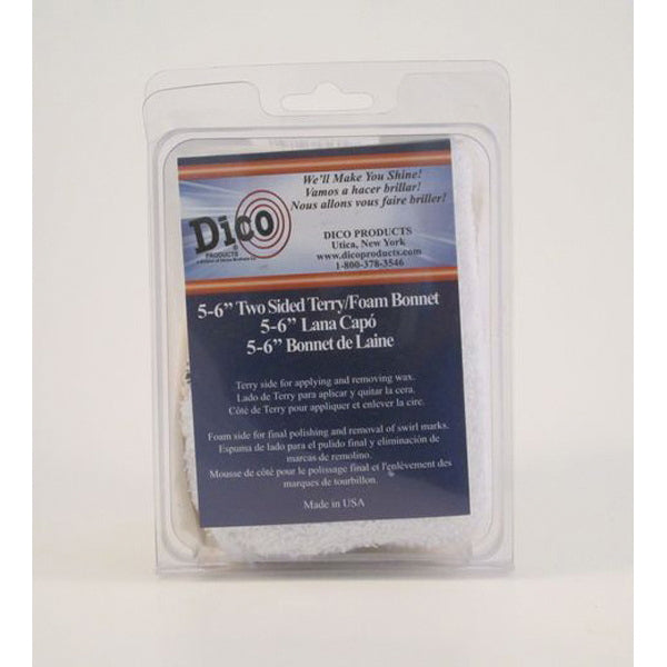 Dico® 584-45600 Bonnet, Foam/Terry Cloth, Tie-On Attachment