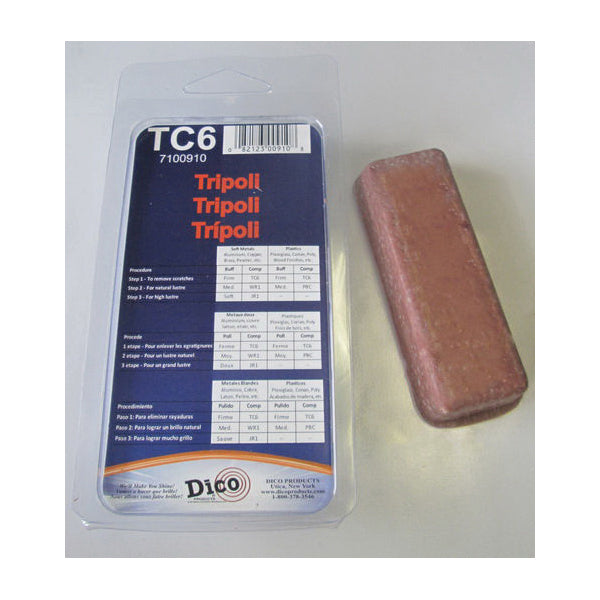 Dico® 7100910 Small Tripoli Compound, Brown, 4 oz, Clamp Shell