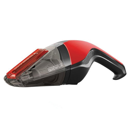 Dirt Devil® QuickFlip™ BD30015 Cordless Handheld Vacuum, 12 V Power Supply, 0.3 L Vacuum, 6 hr Battery Charge, Red