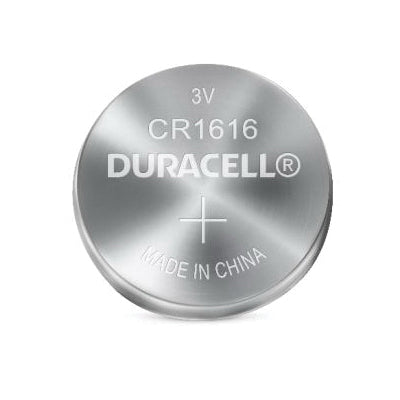 DURACELL® DL1616BPK Coin Battery, Lithium, 1616, 50 mAh, 3 V Nominal