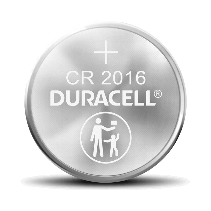 DURACELL® DL2016BPK Coin Battery, Lithium, 2016, 80 mAh, 3 V Nominal