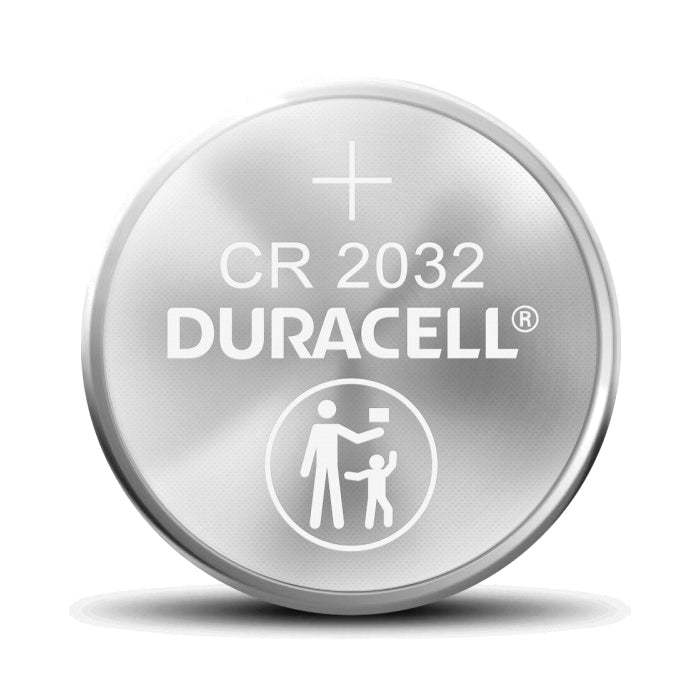 DURACELL® DL2032B2PK Coin Battery, Lithium, 2032, 225 mAh, 3 V Nominal