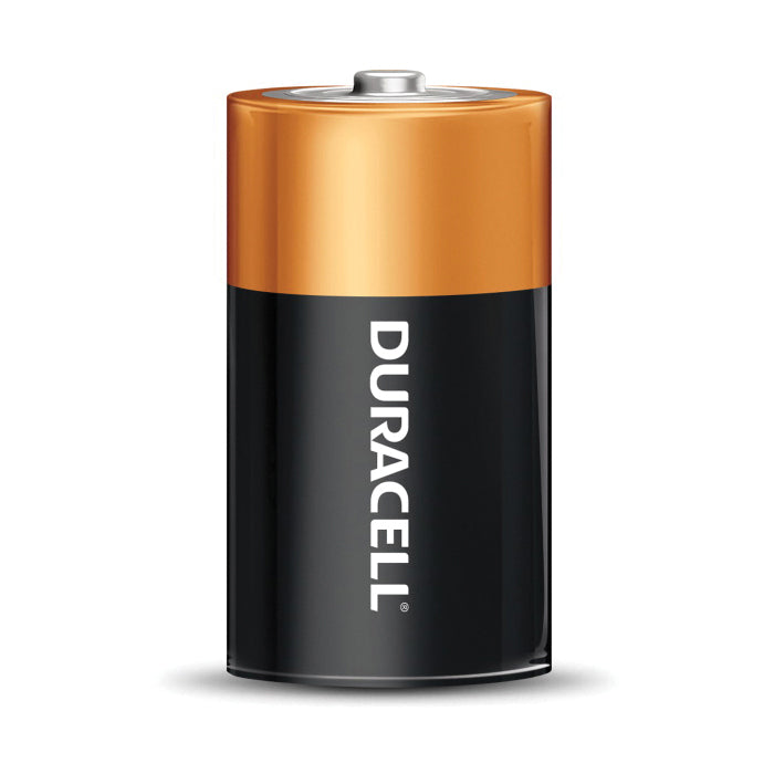 DURACELL® MN1300B2Z Battery, Alkaline, D, 15 Ah, 1.5 V Nominal, Non-Rechargeable