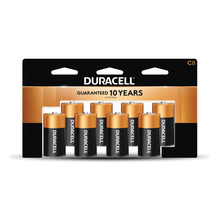 DURACELL® MN14R8DWZ17 Battery, Alkaline, C, 7.8 Ah, 1.5 V Nominal, Non-Rechargeable