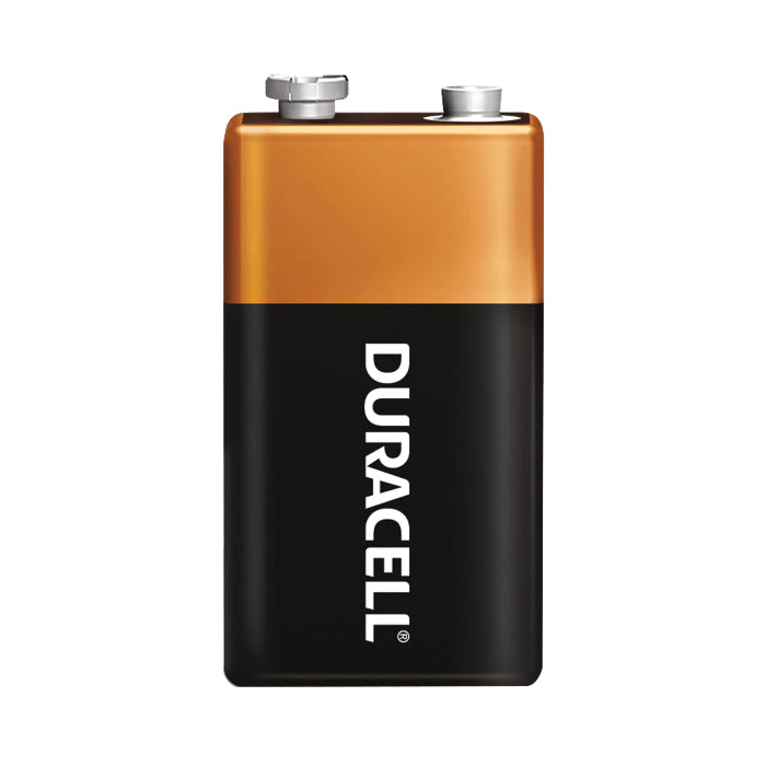 DURACELL® CopperTop MN1604B2Z Battery, Alkaline, 600 mAh, 9 VDC Nominal