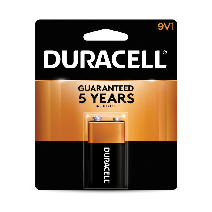 DURACELL® MN1604B Battery, Alkaline, 0.58 Ah, 9 V Nominal, Non-Rechargeable