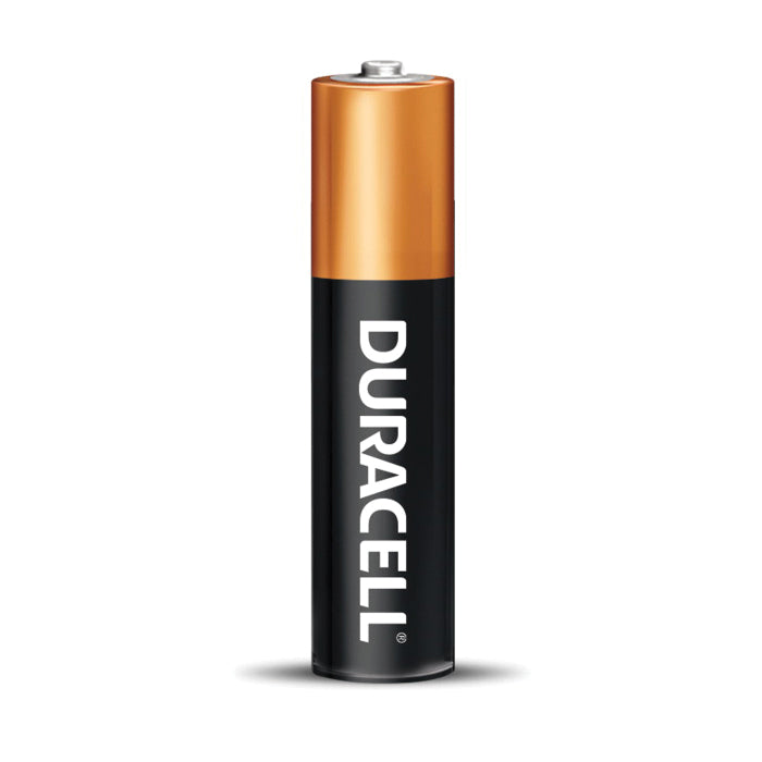 DURACELL® MN2400B4Z Battery, Alkaline, AAA, 1.15 Ah, 1.5 V Nominal, Non-Rechargeable