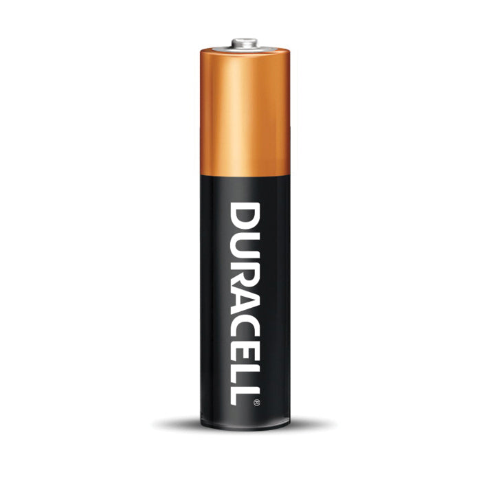 DURACELL® MN2400B8Z Battery, Alkaline, AAA, 1.15 Ah, 1.5 V Nominal, Non-Rechargeable