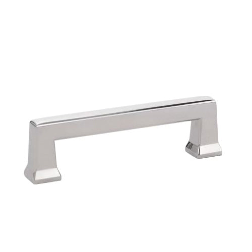 EMTEK® ART DECO Series 86424US14 Alexander Cabinet Pull, 4-1/8 in L Handle, 1-1/8 in Projection, Polished Nickel