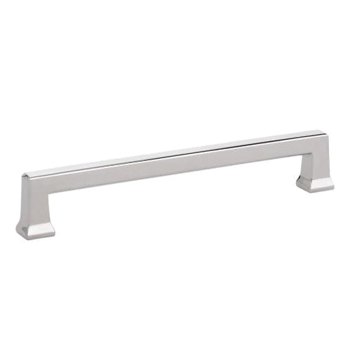 EMTEK® ART DECO Series 86426US14 Alexander Cabinet Pull, 6-5/8 in L Handle, 1-1/8 in Projection, Polished Nickel