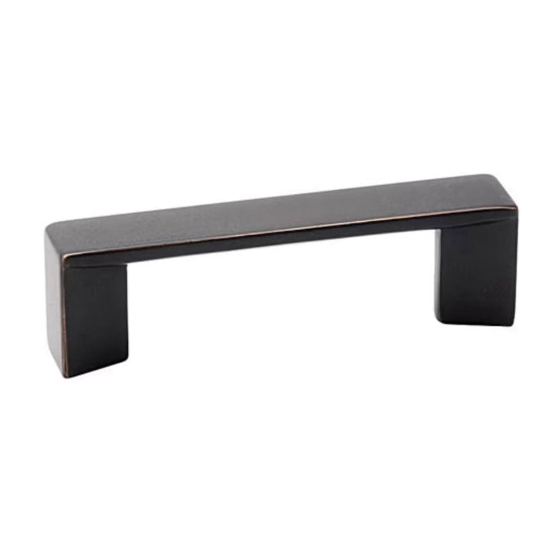 EMTEK® CONTEMPORARY Series 86438US19 Trinity Cabinet Pull, 8-1/2 in L Handle, 1 in Projection, Flat Black